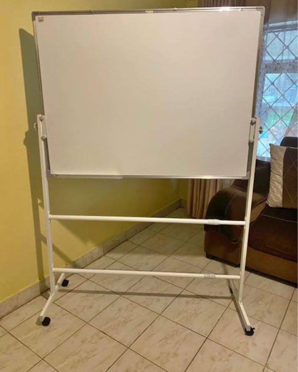 High Quality Magnetic Portable Double-sided Rotational White Board  120cm x 90cm (4ft x 3ft)
