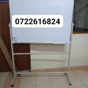 Double-sided Magnetic  White Board With Movable Stand 120cm x 90cm (4ft x 3ft)