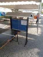 Outdoor Canopy Lockable Glass Notice Board 120cm x 90cm (4ft x 3ft)