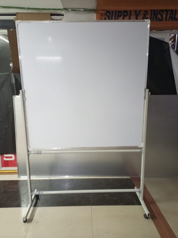 Portable Double-sided Rotational White Board 120cm x 120cm (4ft x 4ft) - Image 26