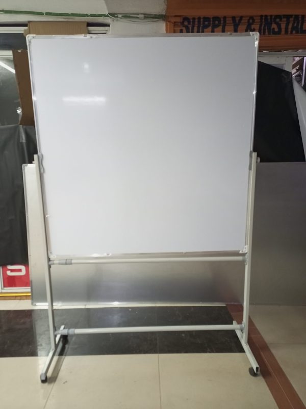 Portable Double-sided Rotational White Board 120cm x 120cm (4ft x 4ft) - Image 27