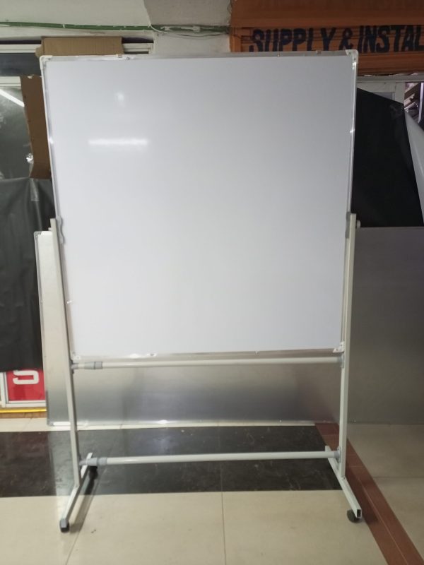Portable Double-sided Rotational White Board 120cm x 120cm (4ft x 4ft) - Image 32
