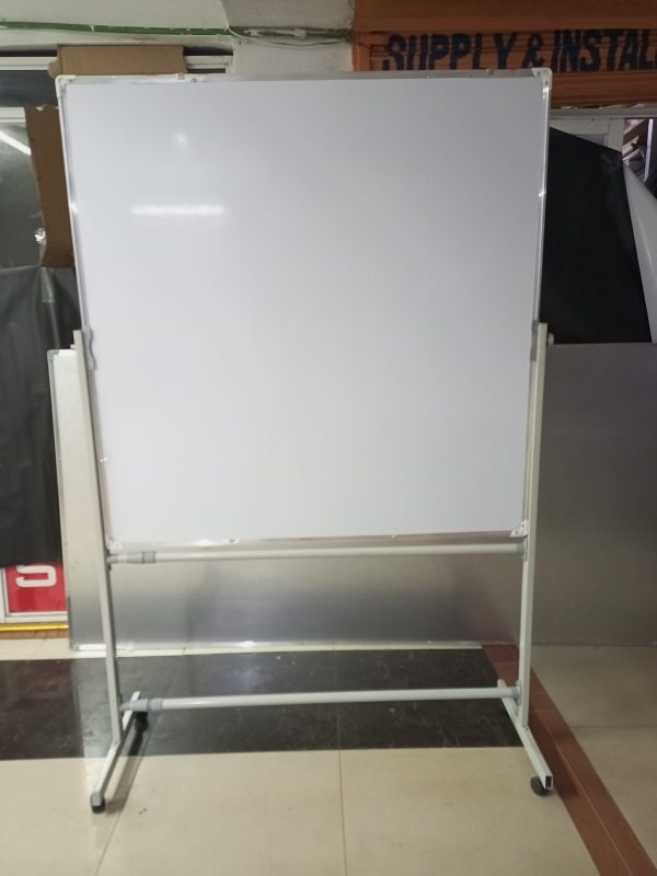 Portable Double-sided Rotational White Board 120cm x 120cm (4ft x 4ft) - Image 41