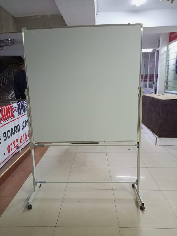 Portable Double-sided Rotational White Board 120cm x 120cm (4ft x 4ft) - Image 30