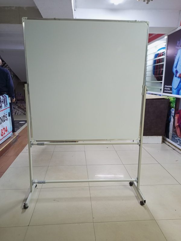 Portable Double-sided Rotational White Board 120cm x 120cm (4ft x 4ft) - Image 24