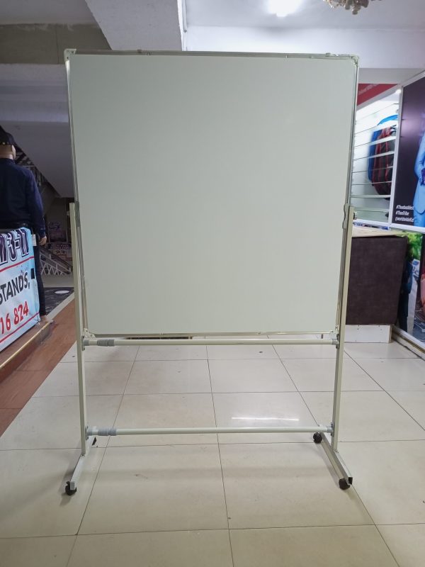 Portable Double-sided Rotational White Board 120cm x 120cm (4ft x 4ft) - Image 20