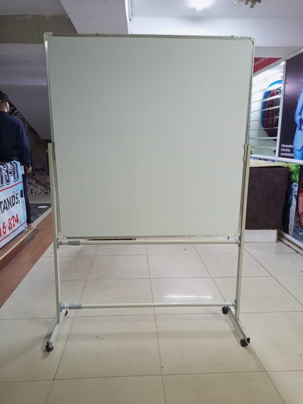 Portable Double-sided Rotational White Board 120cm x 120cm (4ft x 4ft) - Image 18
