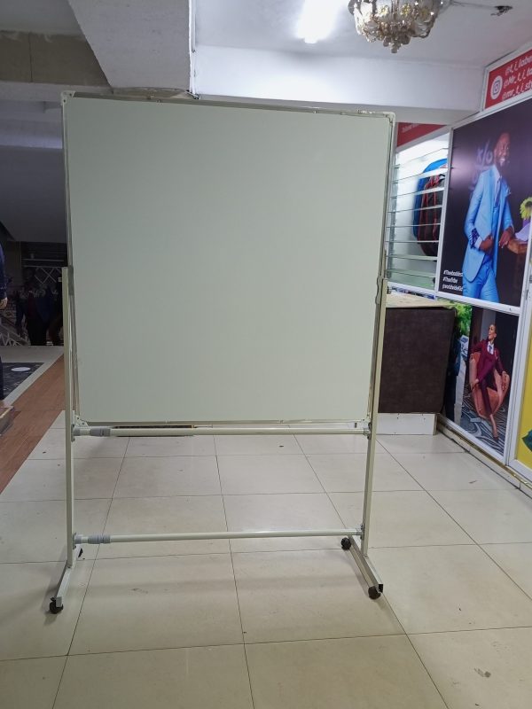 Portable Double-sided Rotational White Board 120cm x 120cm (4ft x 4ft) - Image 12