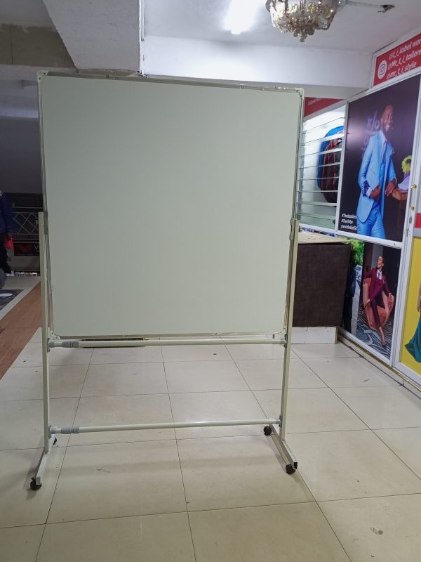 Portable Double-sided Rotational White Board 120cm x 120cm (4ft x 4ft) - Image 13