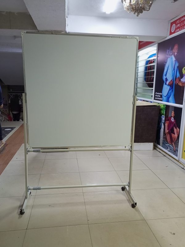 Portable Double-sided Rotational White Board 120cm x 120cm (4ft x 4ft) - Image 15