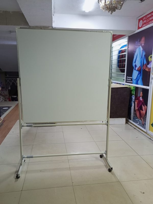 Portable Double-sided Rotational White Board 120cm x 120cm (4ft x 4ft) - Image 16