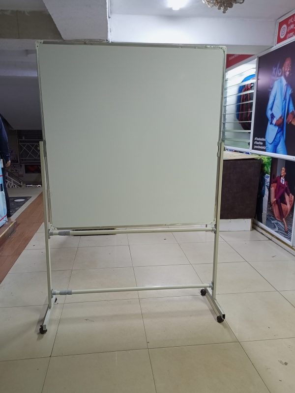 Portable Double-sided Rotational White Board 120cm x 120cm (4ft x 4ft) - Image 17