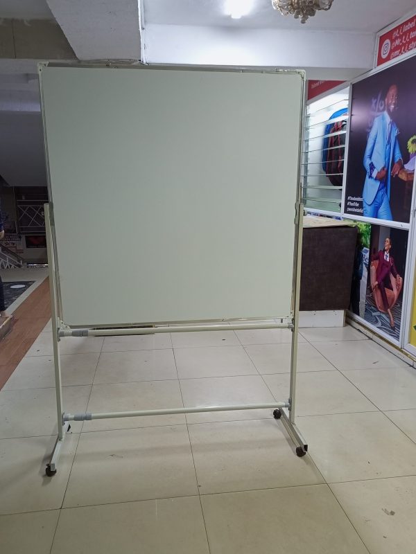 Portable Double-sided Rotational White Board 120cm x 120cm (4ft x 4ft) - Image 9