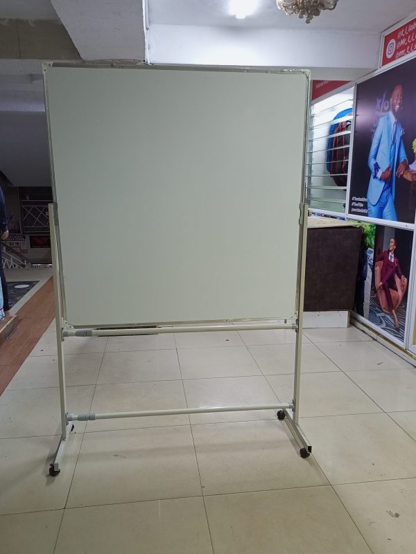 Portable Double-sided Rotational White Board 120cm x 120cm (4ft x 4ft) - Image 8