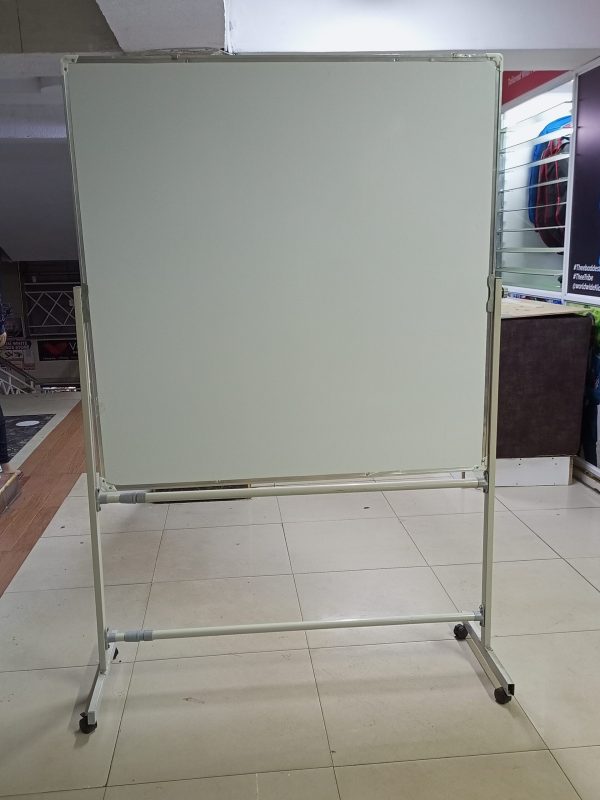 Portable Double-sided Rotational White Board 120cm x 120cm (4ft x 4ft) - Image 6