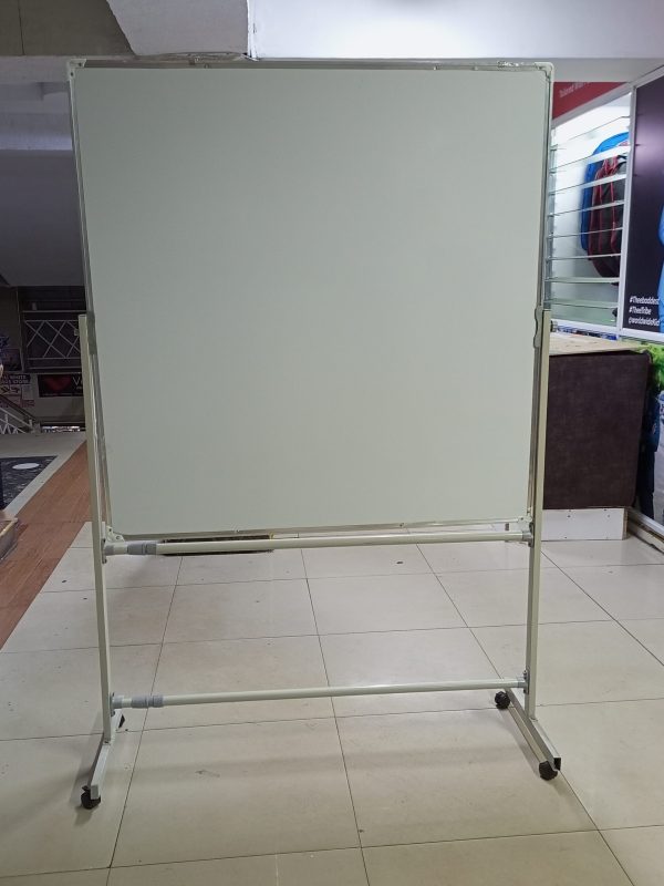 Portable Double-sided Rotational White Board 120cm x 120cm (4ft x 4ft) - Image 46