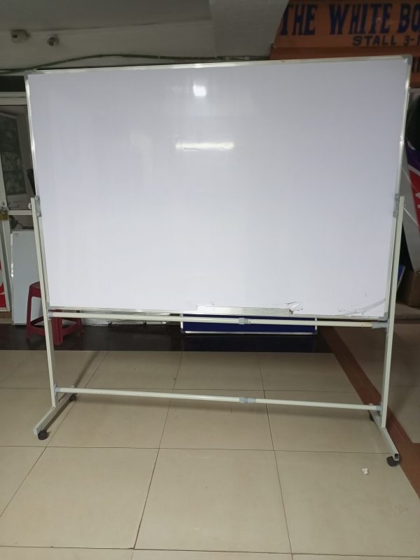 Portable Double-sided Rotational White Board 150cm x 120cm (5ft x 4ft) - Image 25