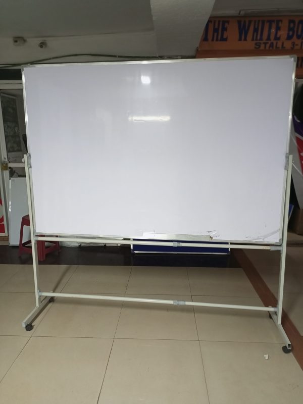 Portable Double-sided Rotational White Board 150cm x 120cm (5ft x 4ft) - Image 27