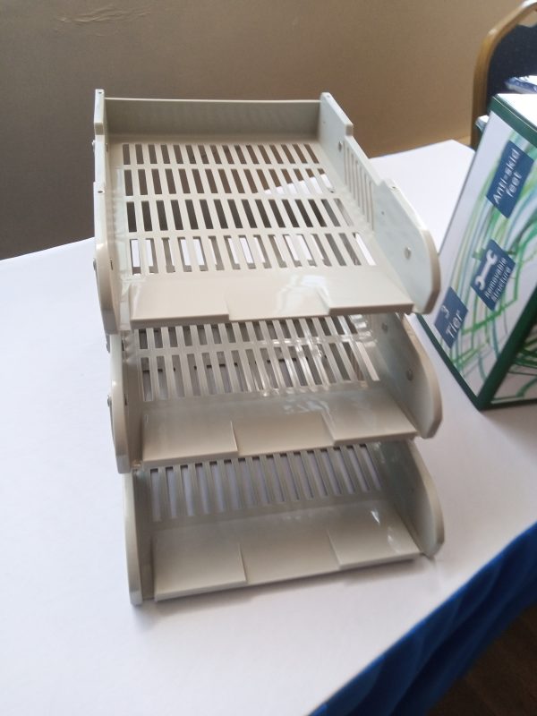 Office Tray Metallic 3 Tier -mesh - Image 19