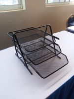 Office Tray Metallic 3 Tier -mesh