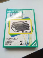 Office Tray Metallic 3 Tier -mesh - Image 16