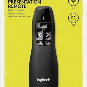 Logitech R400 Laser Presentation Remote For Basic Slide Navigation Pointer