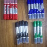 Free Ink Erasable White Board Markers (Blue / Black / Red / Green)