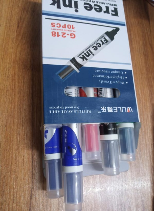 Free Ink Erasable White Board Markers (Blue / Black / Red / Green) - Image 14