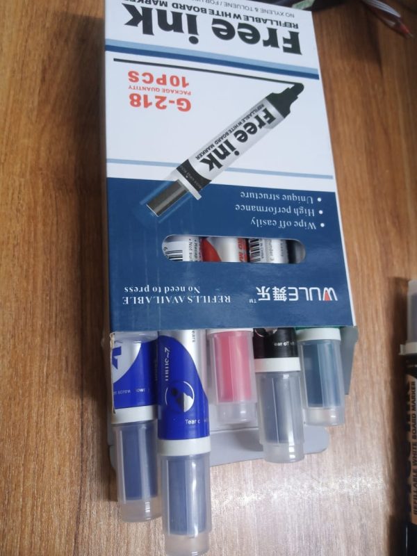 Free Ink Erasable White Board Markers (Blue / Black / Red / Green) - Image 2