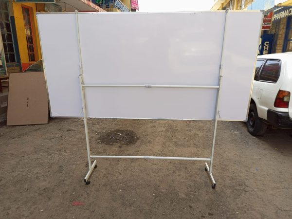 Portable Double-sided Rotational White Board 240cm x 120cm (8ft x 4ft) - Image 2