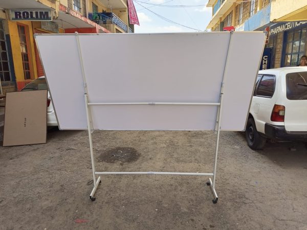 Portable Double-sided Rotational White Board 240cm x 120cm (8ft x 4ft) - Image 3