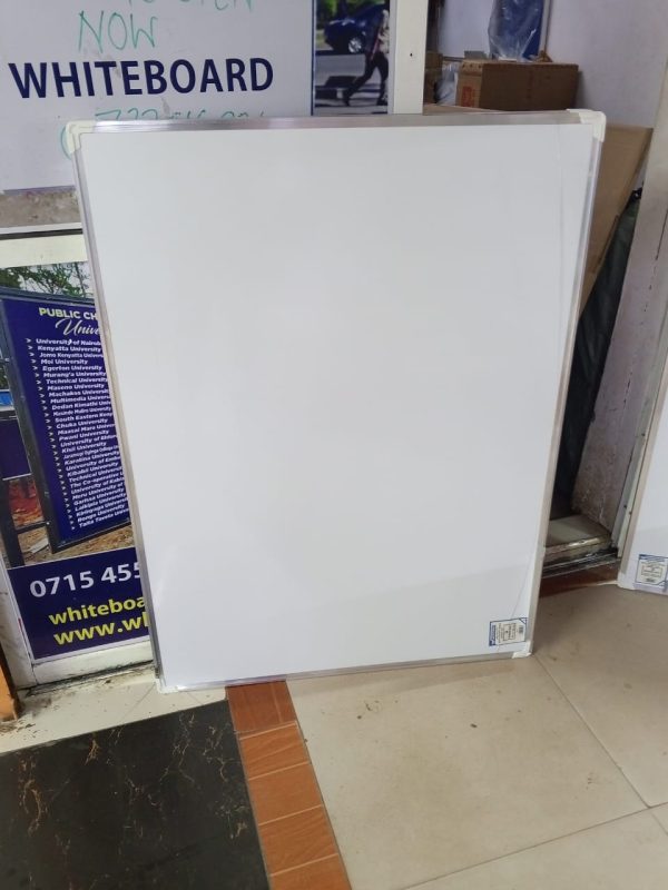 Dry Erase White Board 120cm x 90cm (4ft x 3ft) +2 Dusters - Image 5