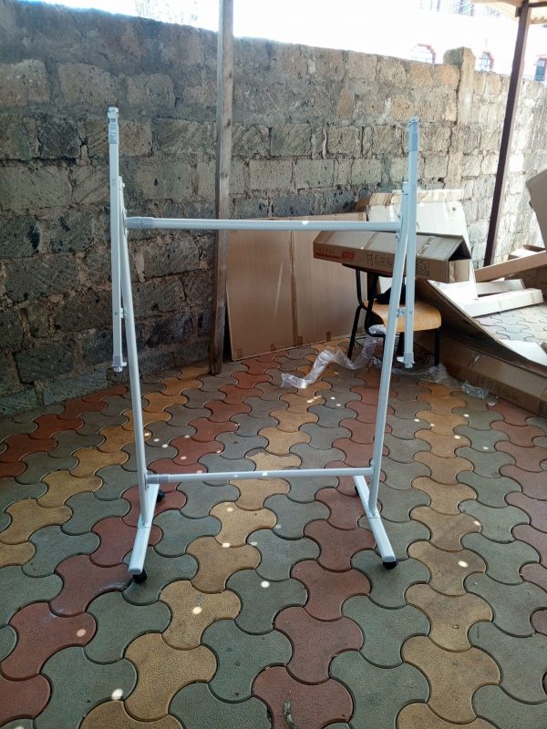 White Board Stand With Lockable Castor Wheels 240cm x 120cm (8ft x 4ft) - Image 2