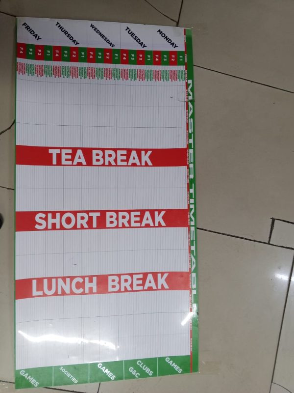 Master Timetable 4Ft x 2Ft - Image 3