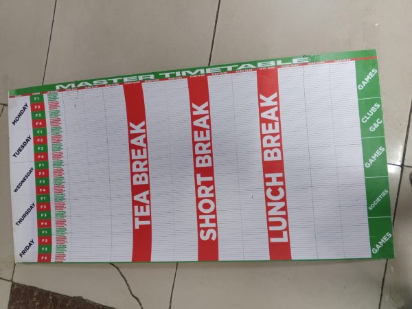 Master Timetable 4Ft x 2Ft - Image 4