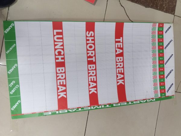 Master Timetable 4Ft x 2Ft - Image 5