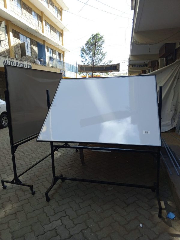 Heavy Duty Free Standing Durable White Board 150cm x 120cm (5ft x 4ft) - Image 7