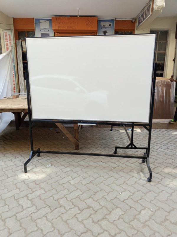 Heavy Duty Free Standing Durable White Board 150cm x 120cm (5ft x 4ft) - Image 5