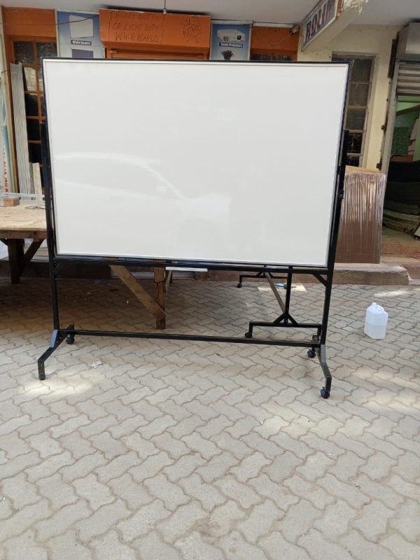 Heavy Duty Free Standing Durable White Board 150cm x 120cm (5ft x 4ft) - Image 3