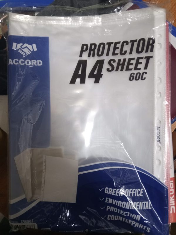 Sheet Protector | Transparent 11 Hole Folder | 60 Microns | A4 Size | Pack of 100 - Image 2