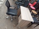 Office Desk & Chair 90cm x 56cm - Image 3