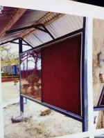 Free Standing Double Sided Glass Notice Board 90cm x 60cm (3ft x 2ft)