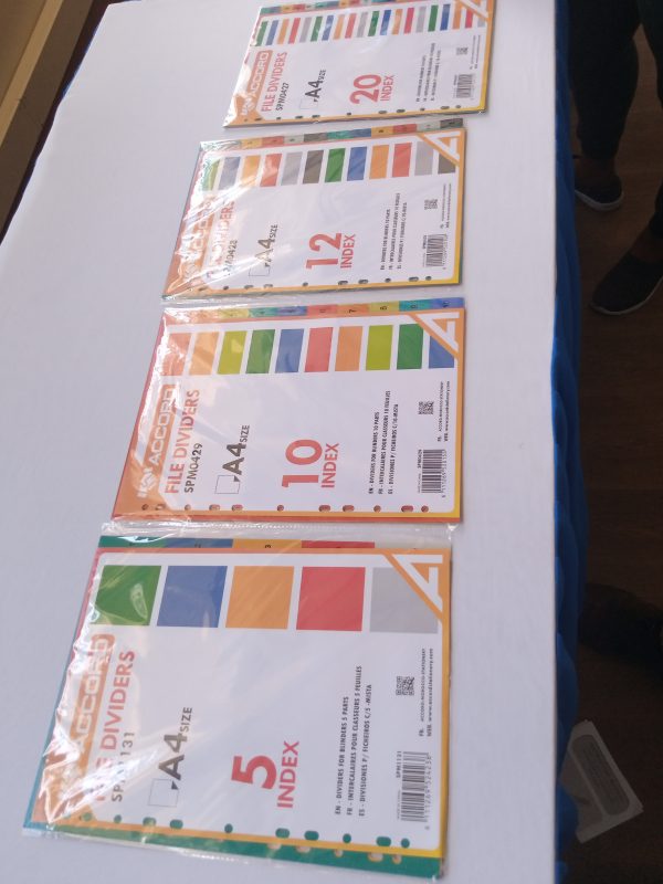 A4 File Dividers – 20 Index Tabs - Image 4