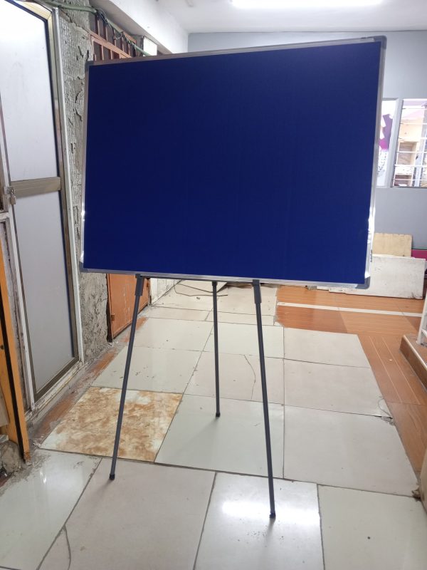 Imported Notice Board with Heavy Duty Tripod Stand – 120cm x 90cm (4ft x 3ft)